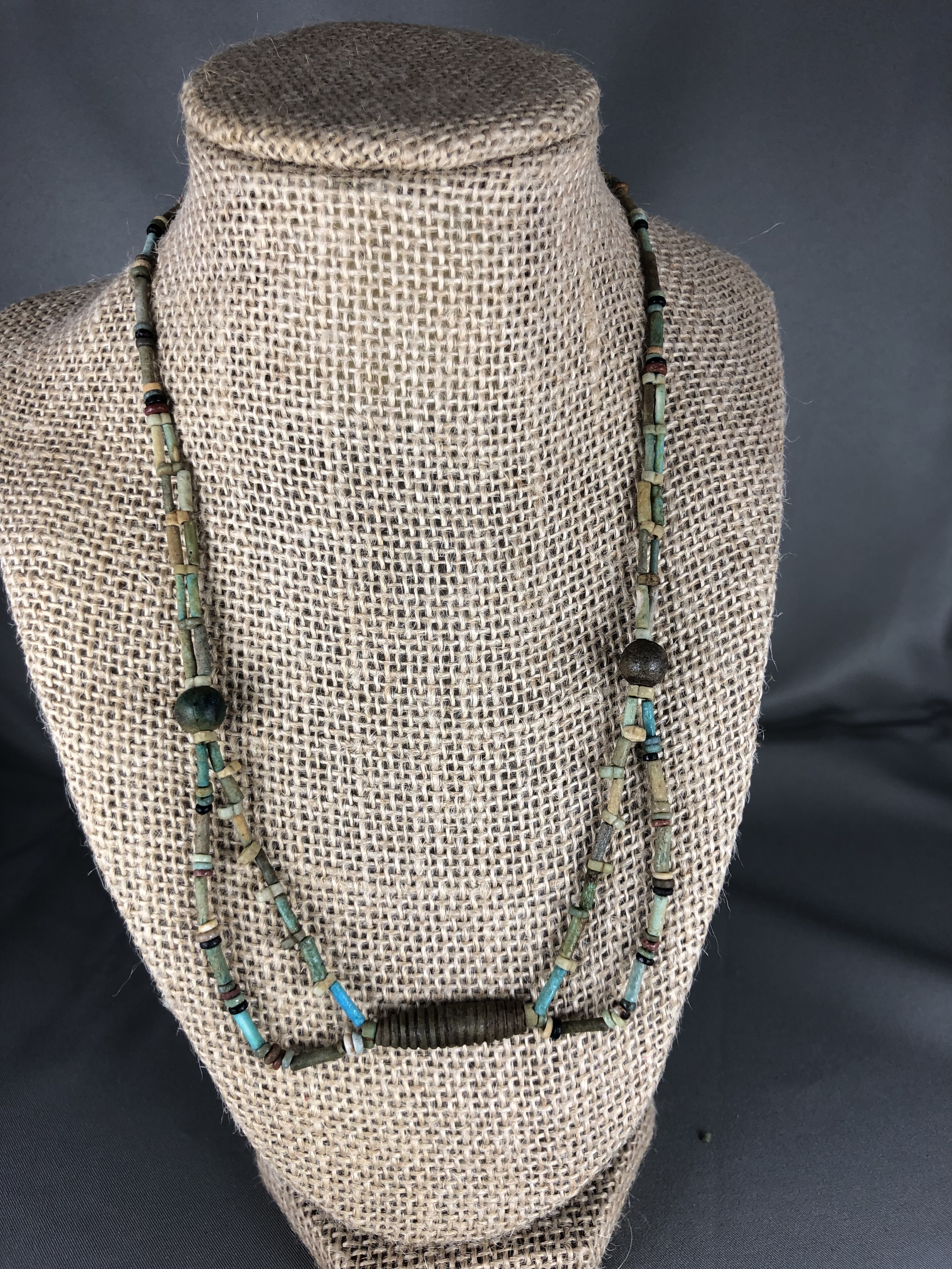 Ancient Egyptian Mummy Bead Necklace