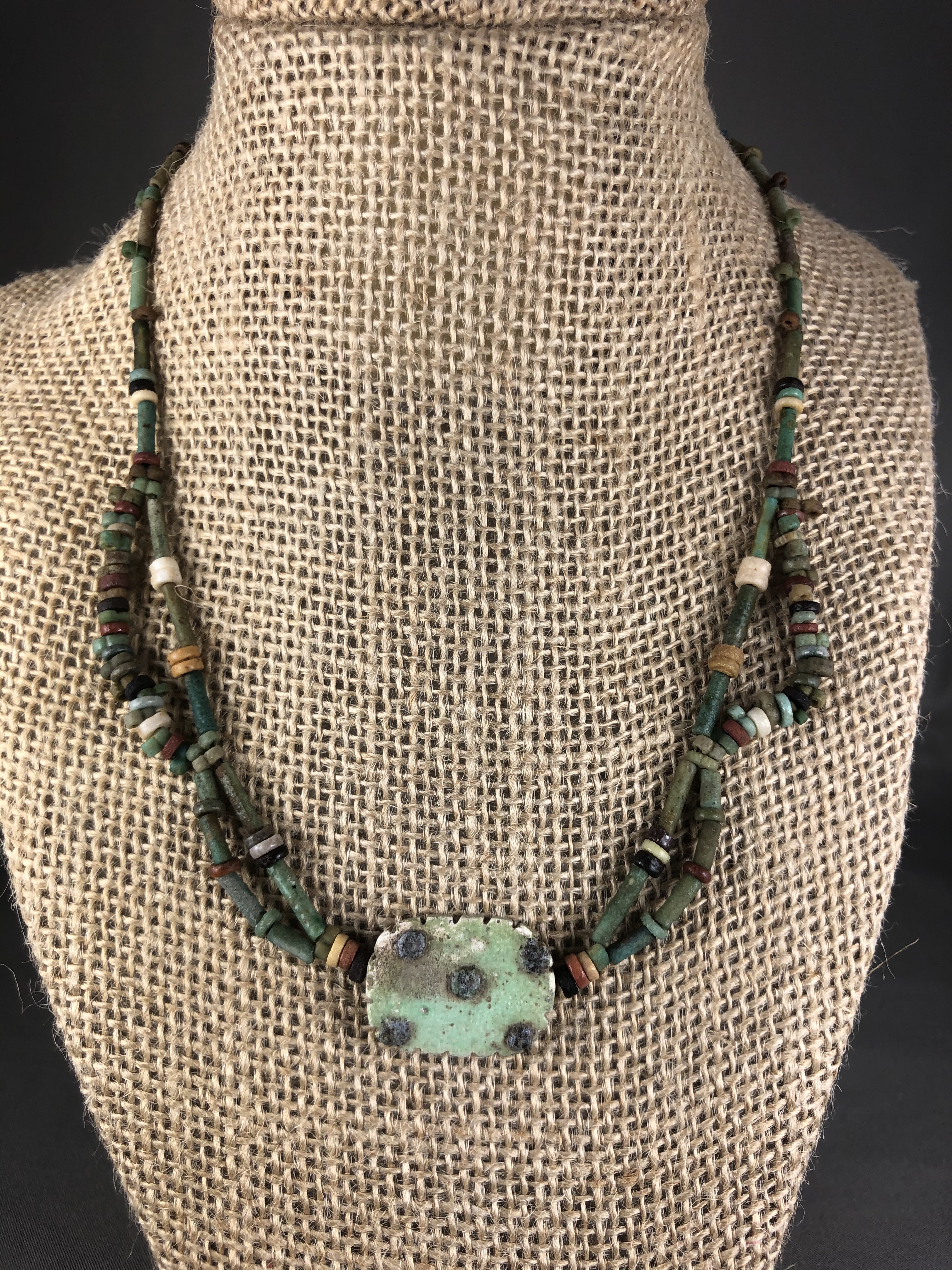 Ancient Egyptian Mummy Bead Necklace