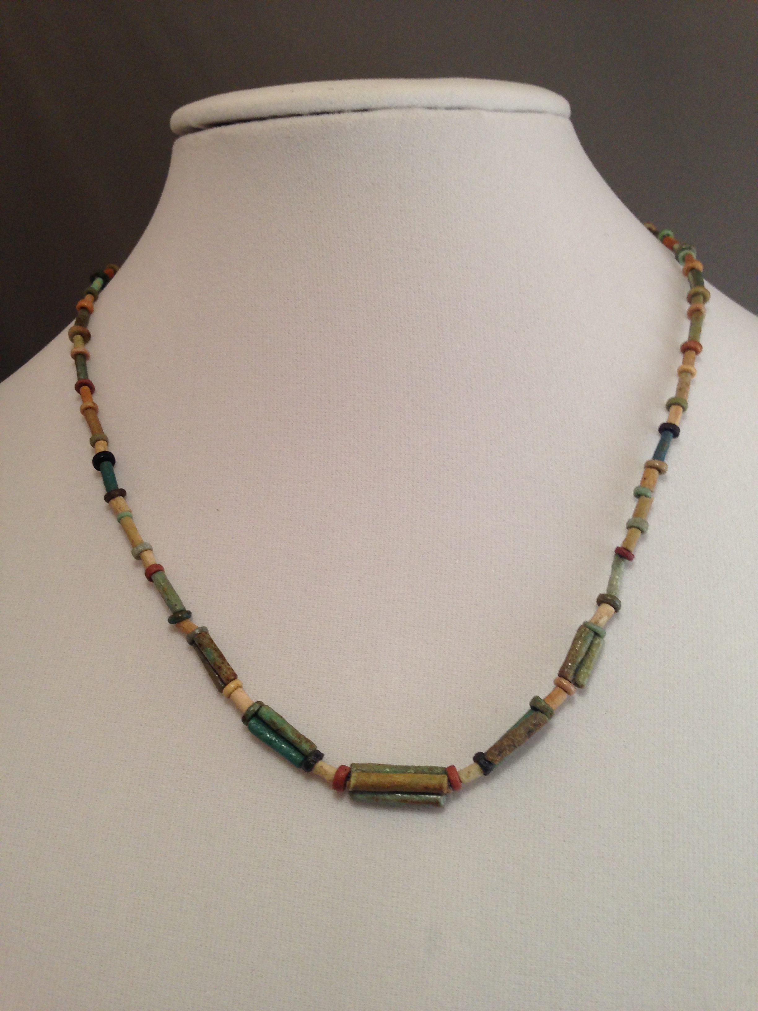 Ancient Egyptian Mummy Bead Necklace 